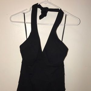 Brand New Cache label black halter dress